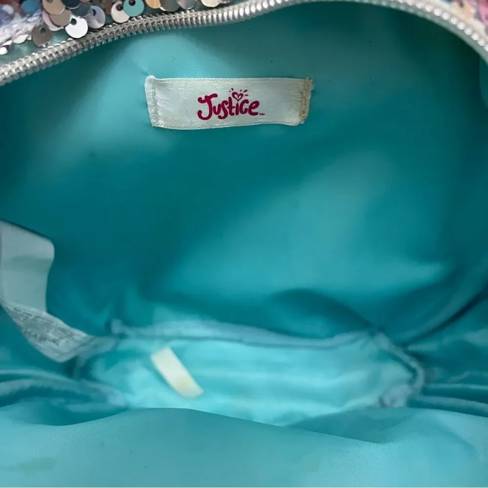 Justice Girls Sequin Backpack with Letter “P”